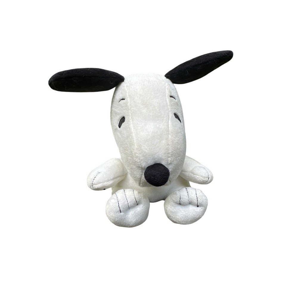 Hallmark Peanuts Snoopy Plush Stuffed Animal White Black Beagle Dog Toy 6 inch